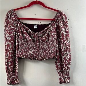 Sunday Best Floral Smocked Off-Shoulder Top